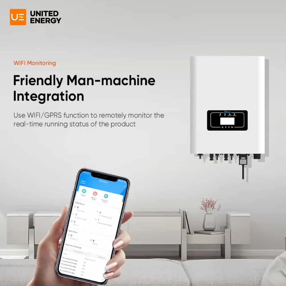 This inverter can be remotely controlled by mobile phone