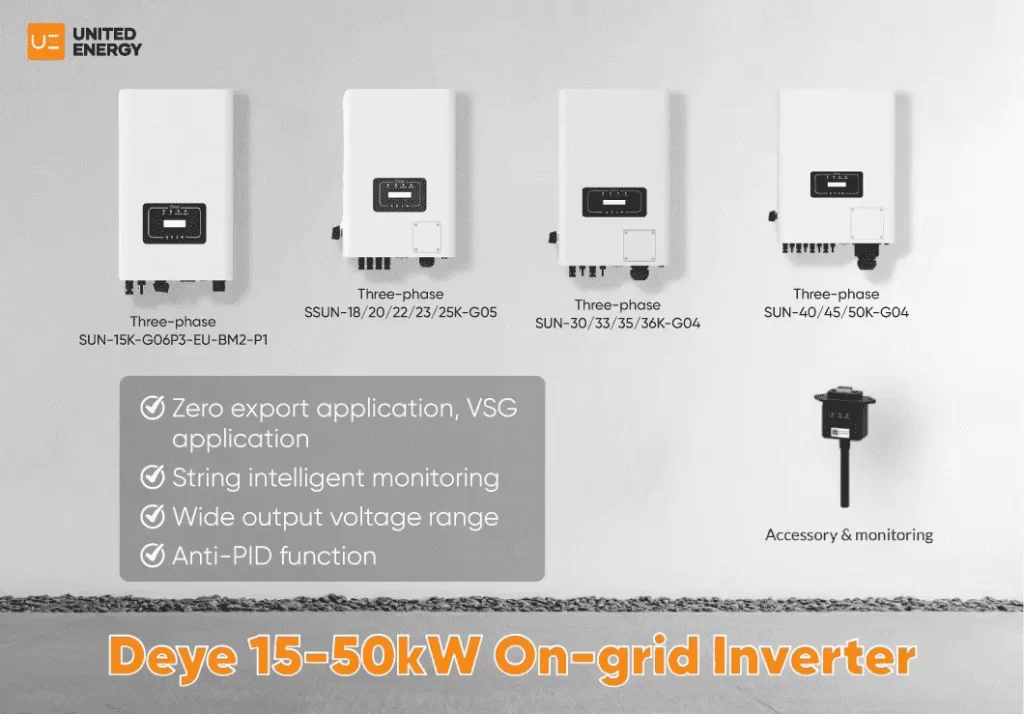 deye 15-50kw on grid inverter