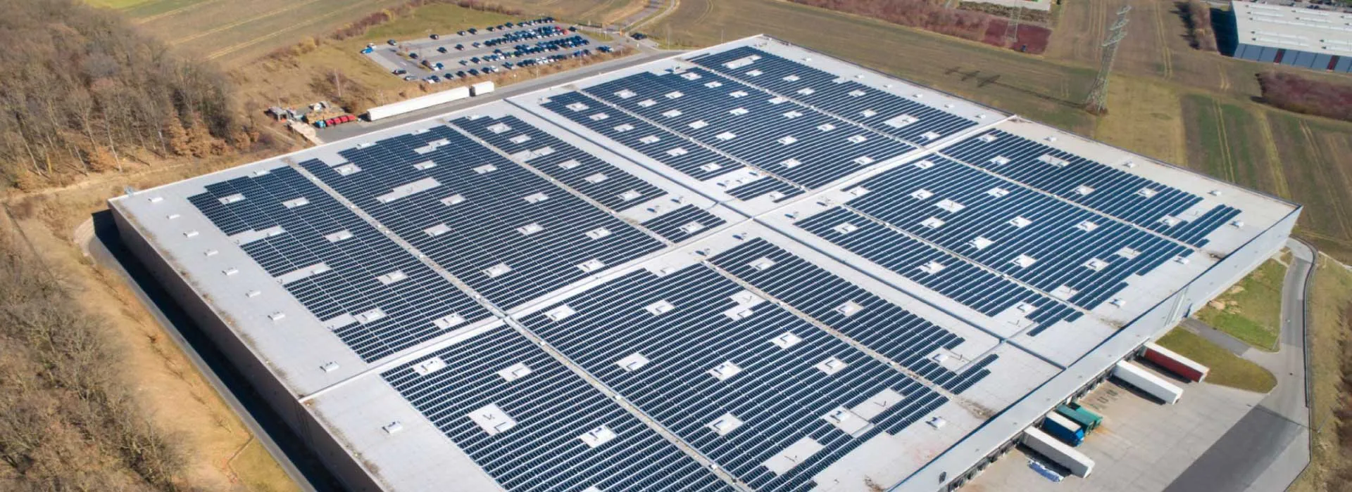 The solar system installed on the mall roof saves the owner $200,000 in electricity bills each year