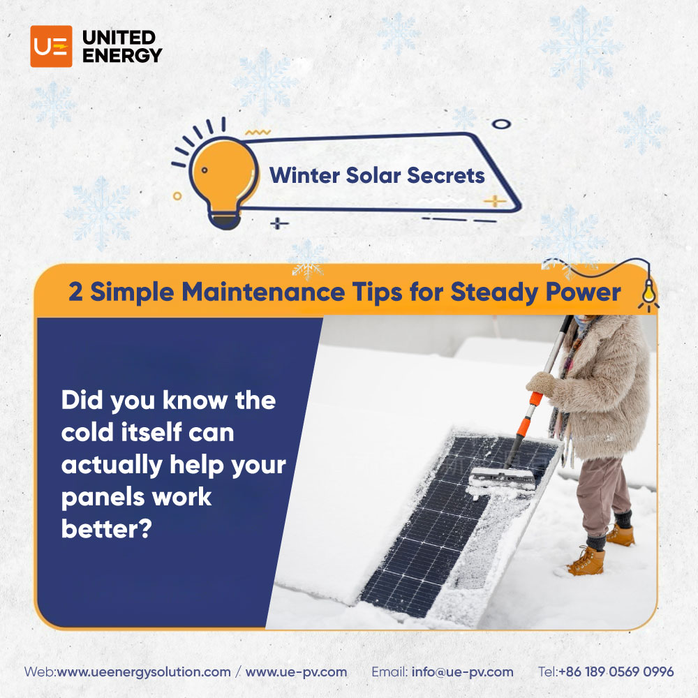 Two tips for maintaining solar panel power in winter