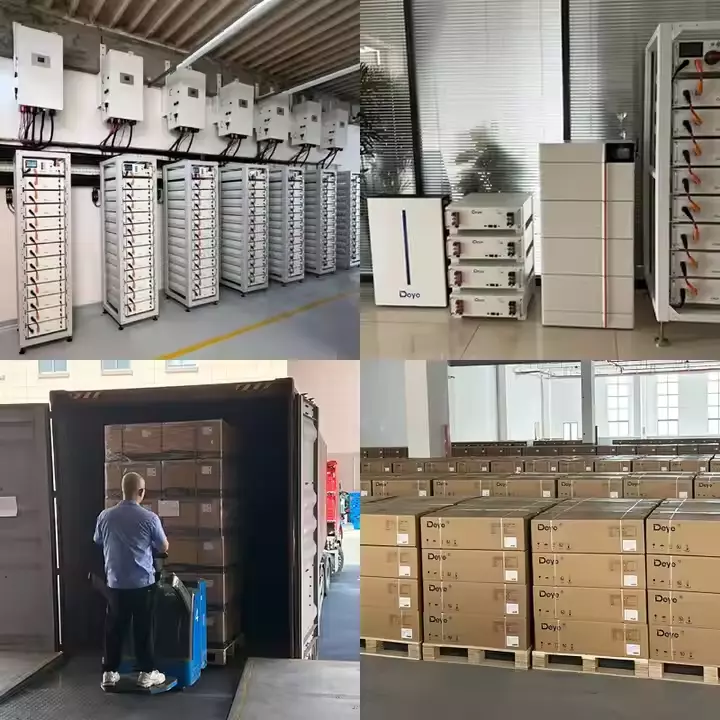 deye high voltage lithium battery installed indoors