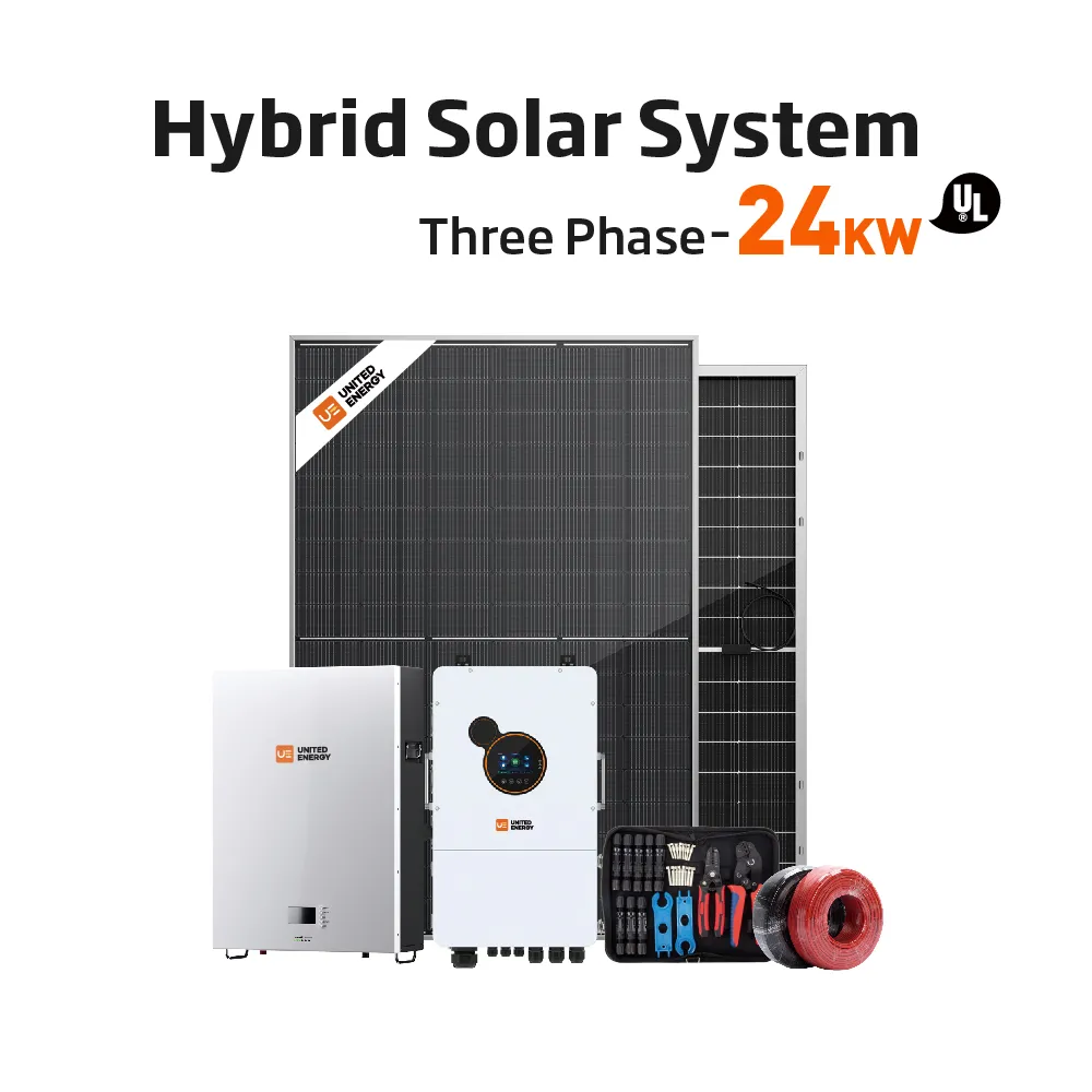 hybrid solar system three phase 24kw