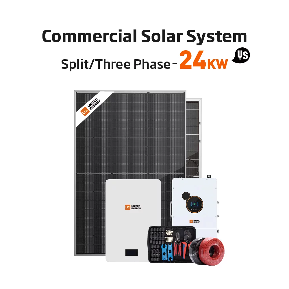 24kW Split-Phase Hybrid Solar 50kWh Battery System Complete PV + ESS Package