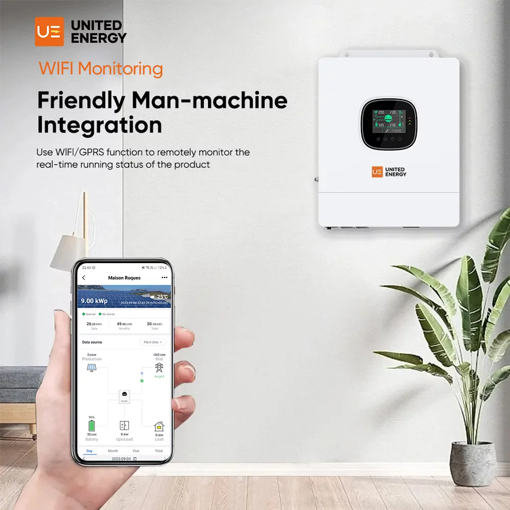 5kw off-grid inverter hung on indoor wall
