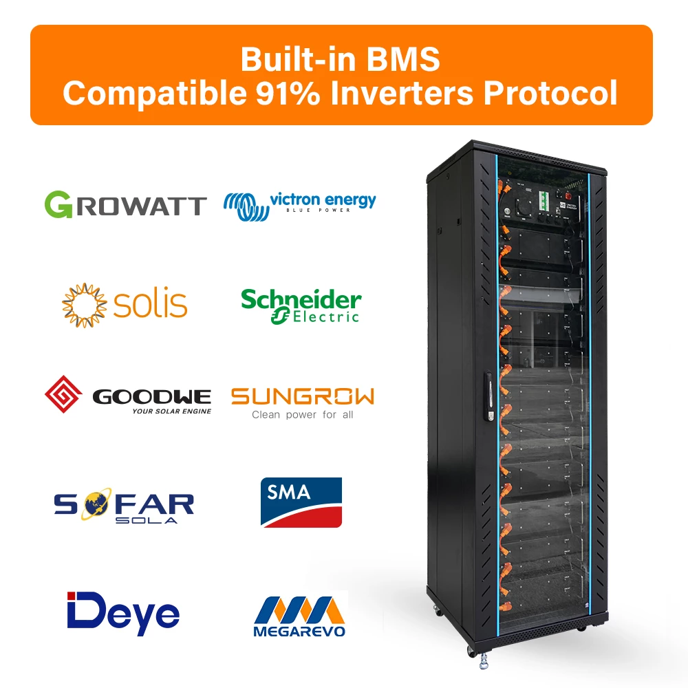 High-voltage rack-mounted lithium batteries can communicate with common inverters