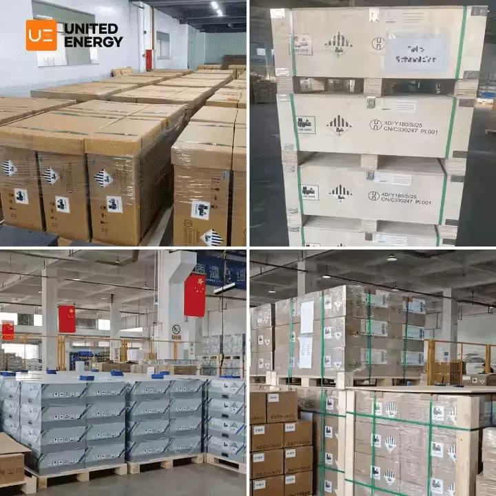 Lithium batteries are packed in wooden boxes and sent to customers