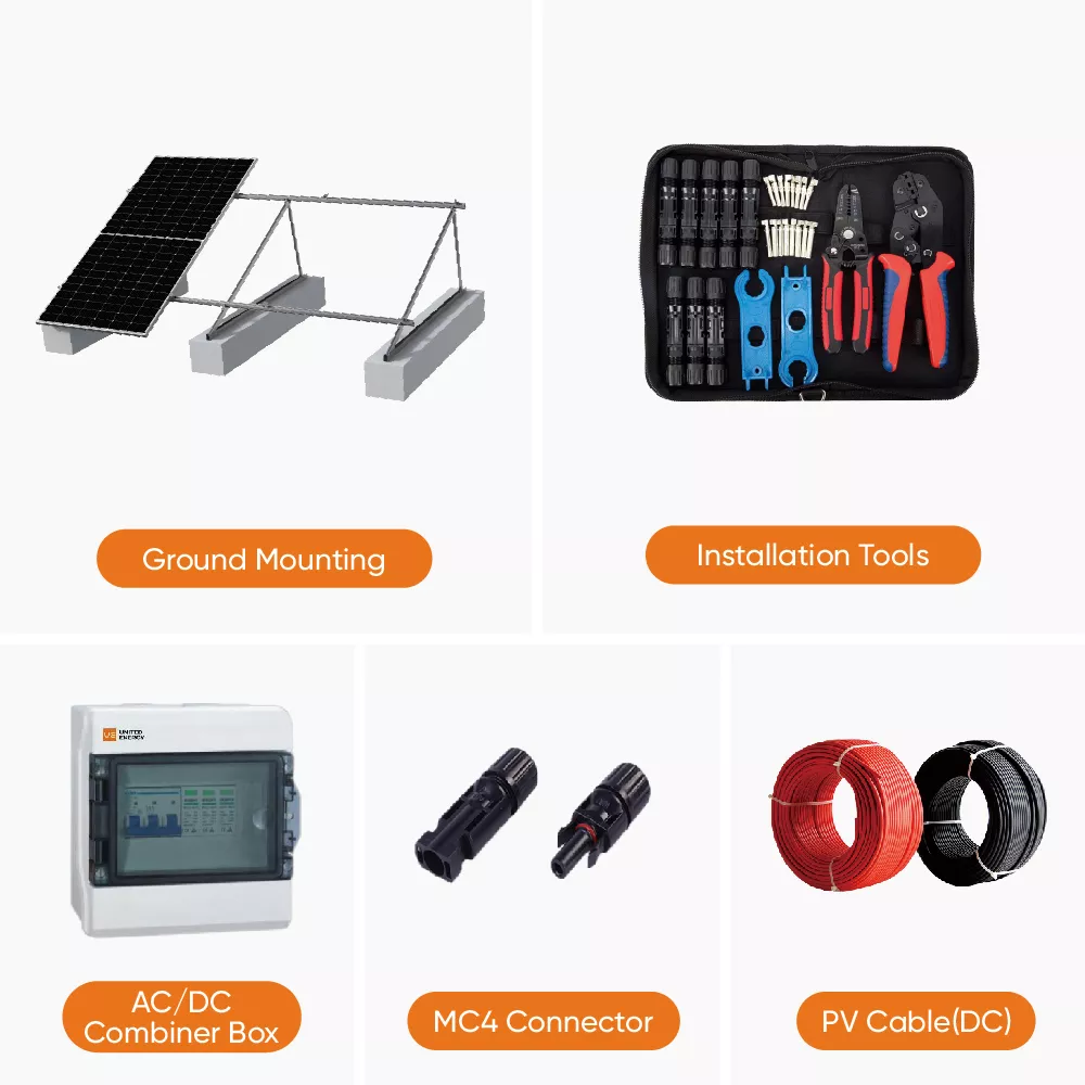 Mounting and accessories for home solar systems