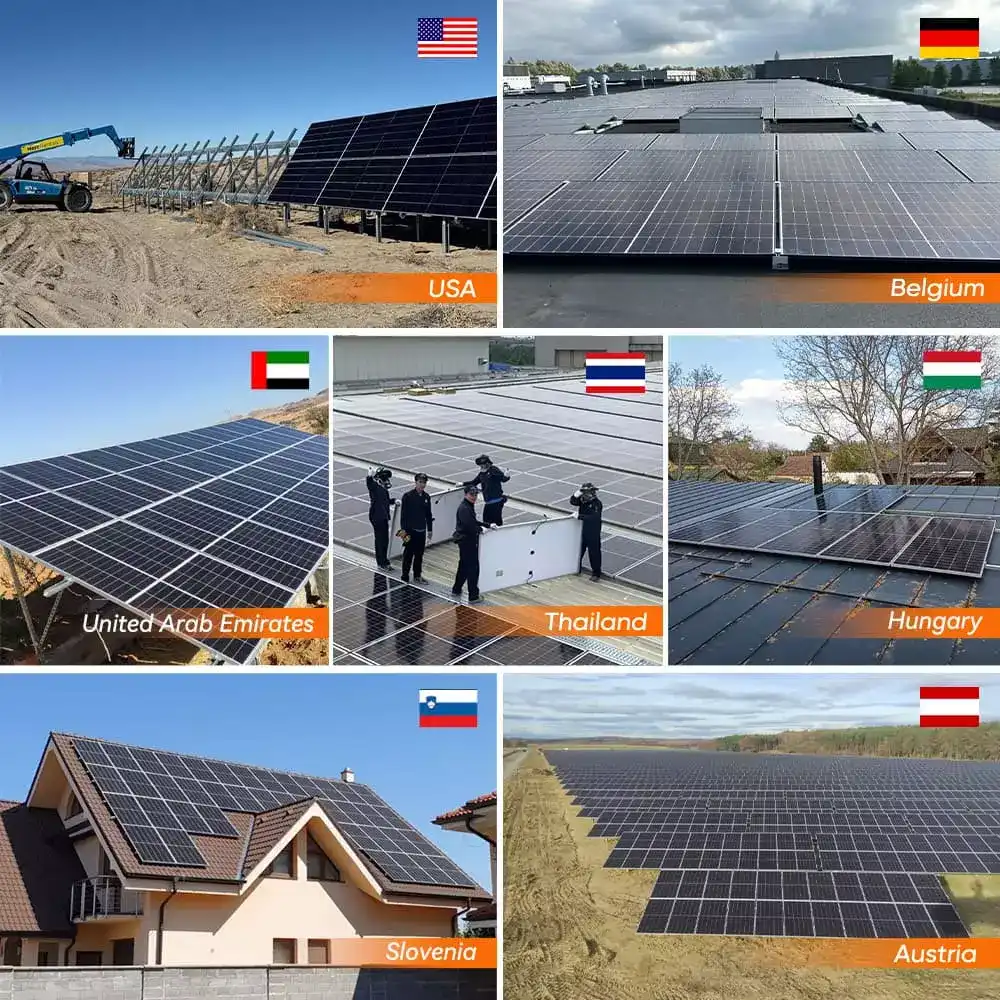 UE's solar panels are installed in the United States, Belgium, Germany, Australia and other countries