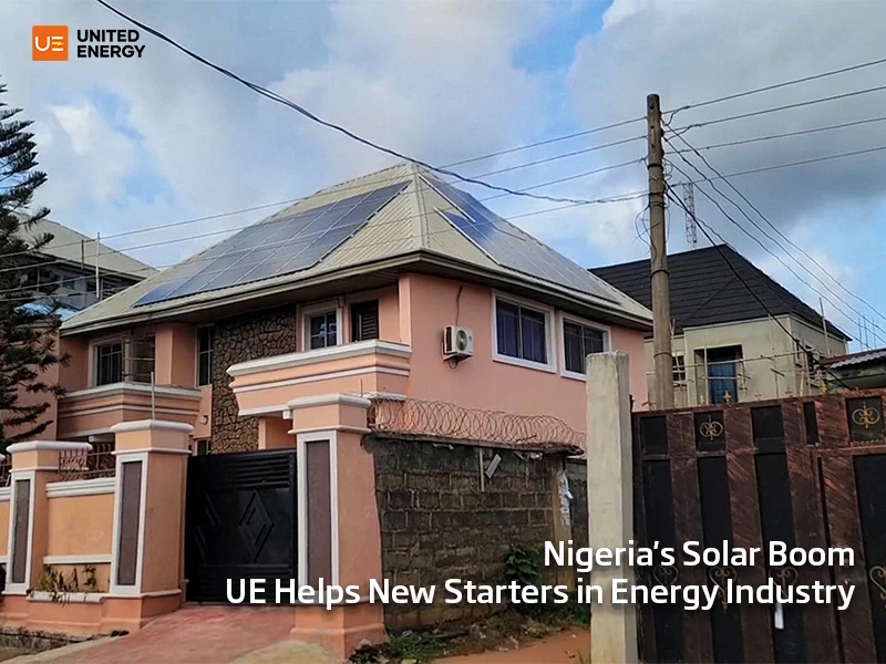 Solar panels installed on rooftops in Nigeria
