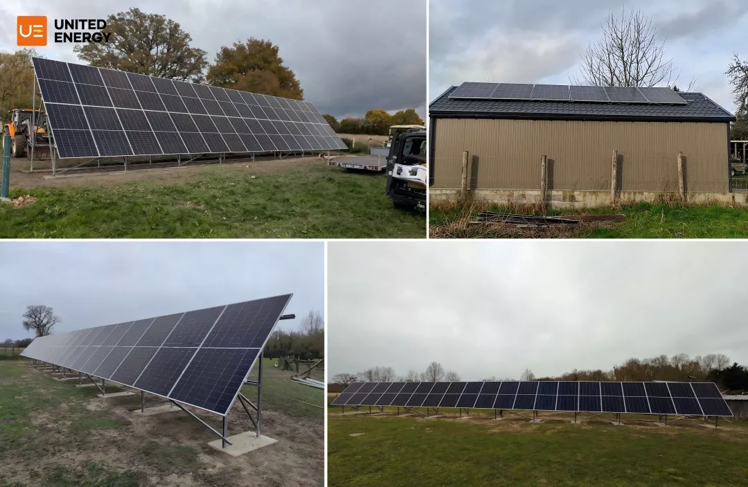 15kw solar system installed in rural France