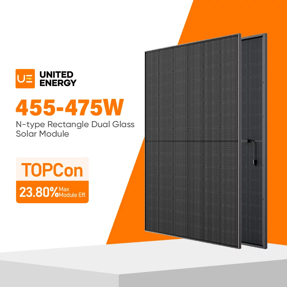 455-475W 太阳能电池板 双面双玻太阳能电池板 23.8% 最大效率