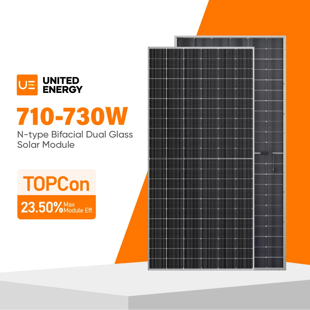 630~650W Panel Solar Alta Potencia 78 Celdas 210mm Módulo Bifacial